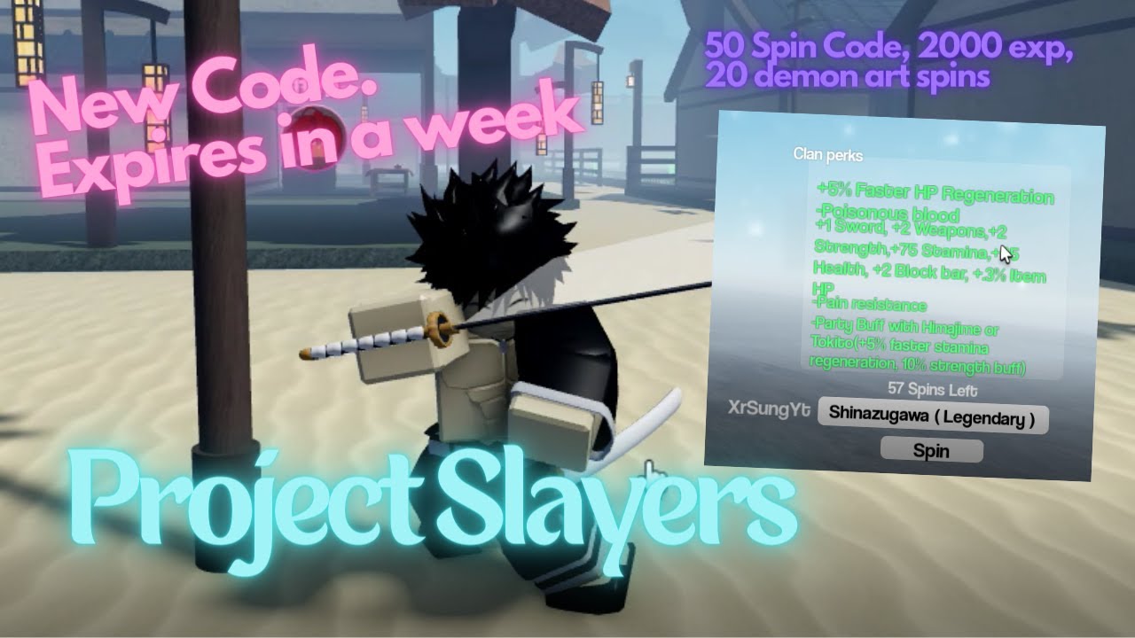 codes project slayers