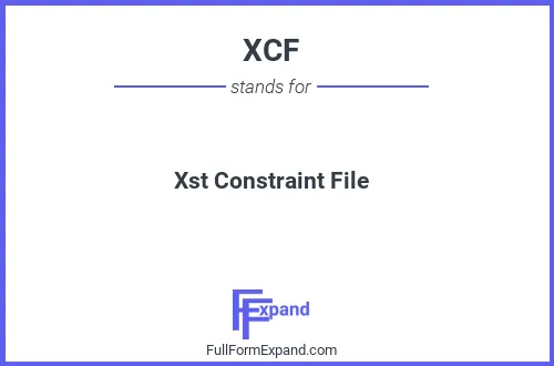 xcf full form