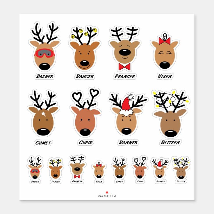 pictures of santas reindeer