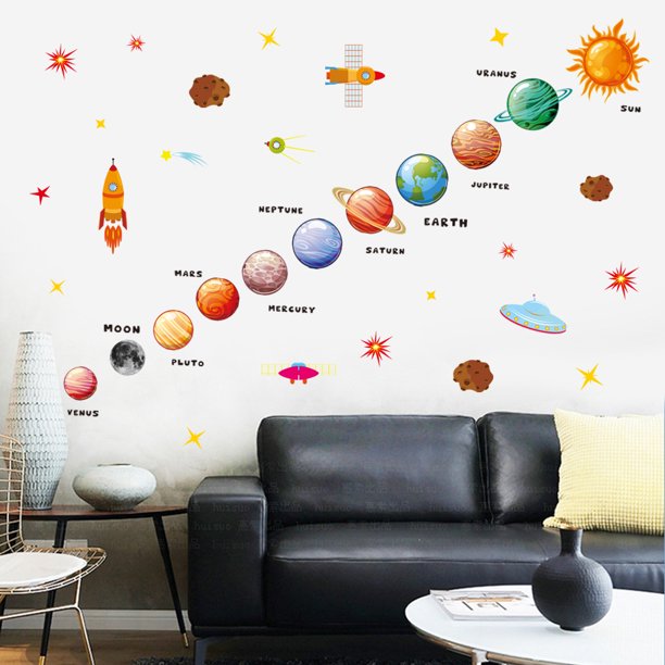 solar system wall stickers