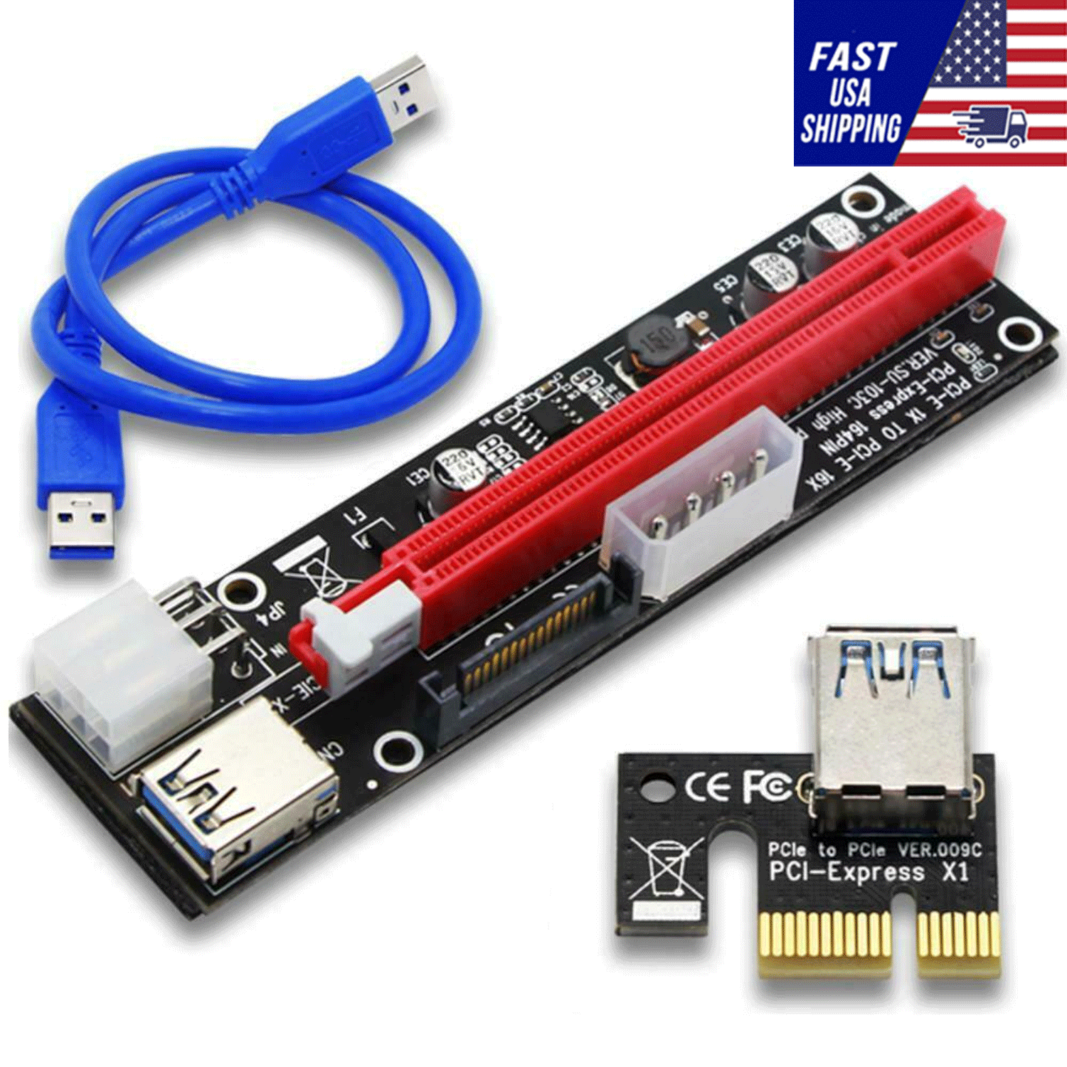 pcie 1x to 16x