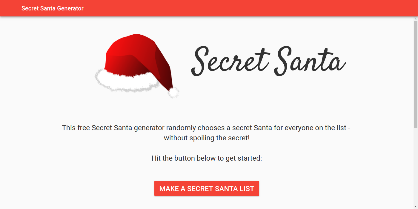 secret santa text generator