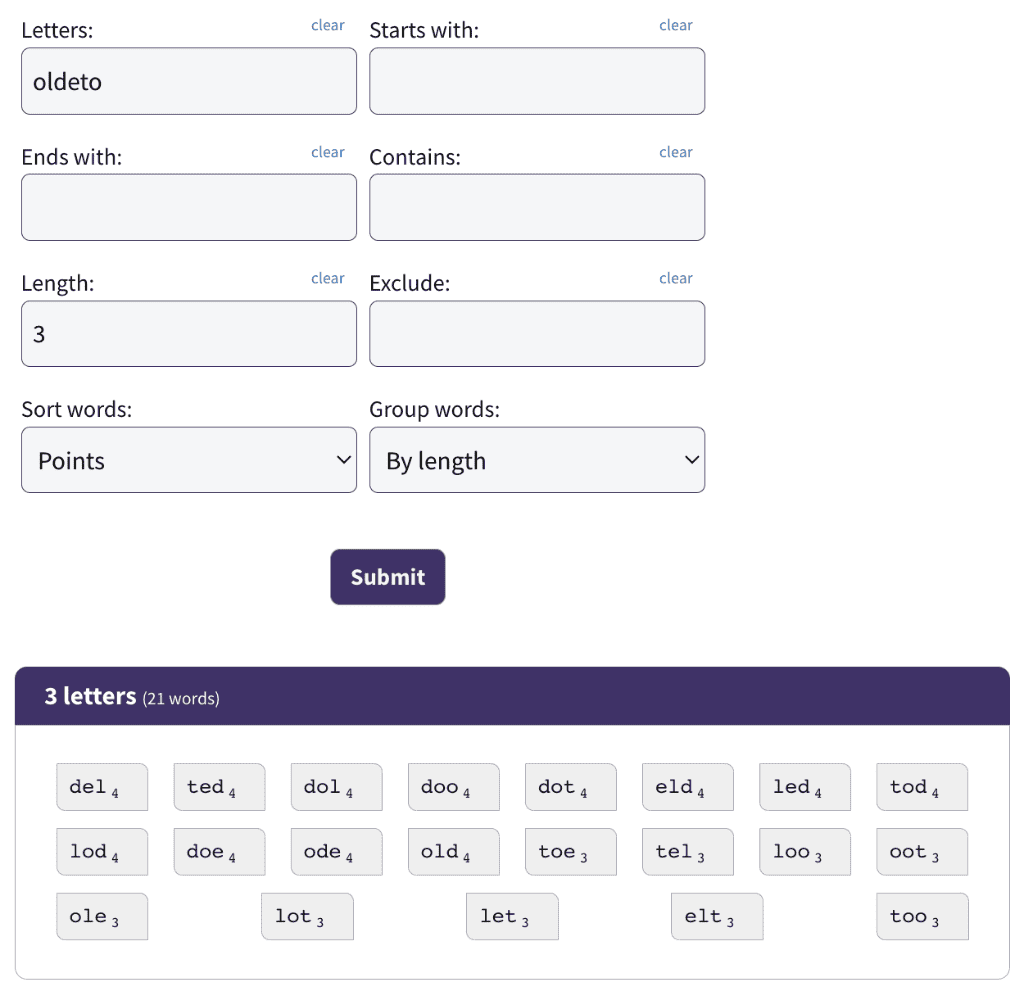 word twister solver