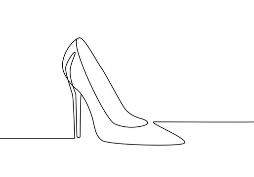 high heels drawing