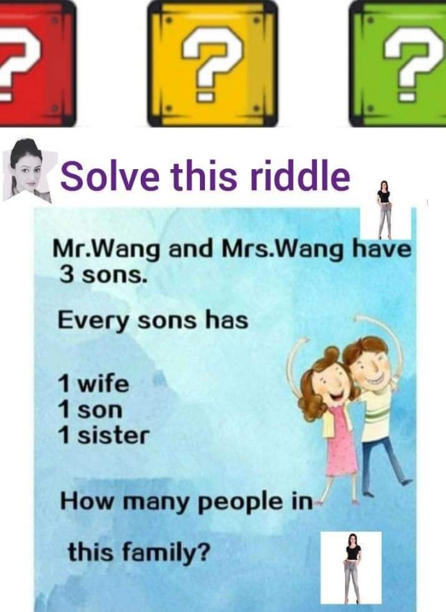 mr and mrs wang have 3 sons