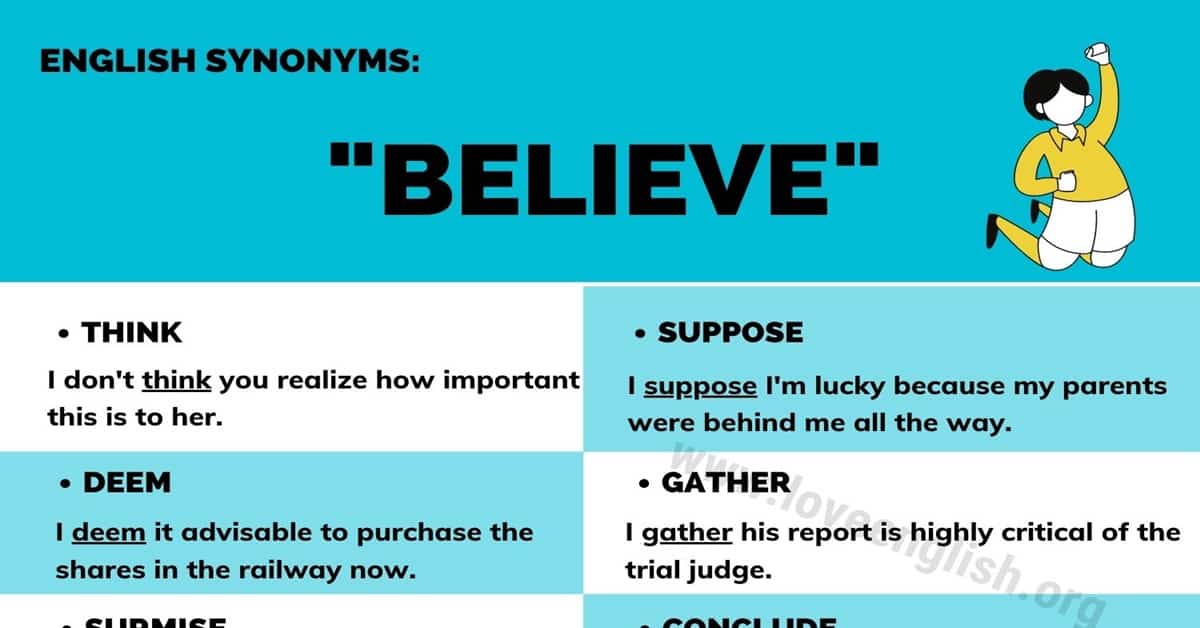 believe synonym