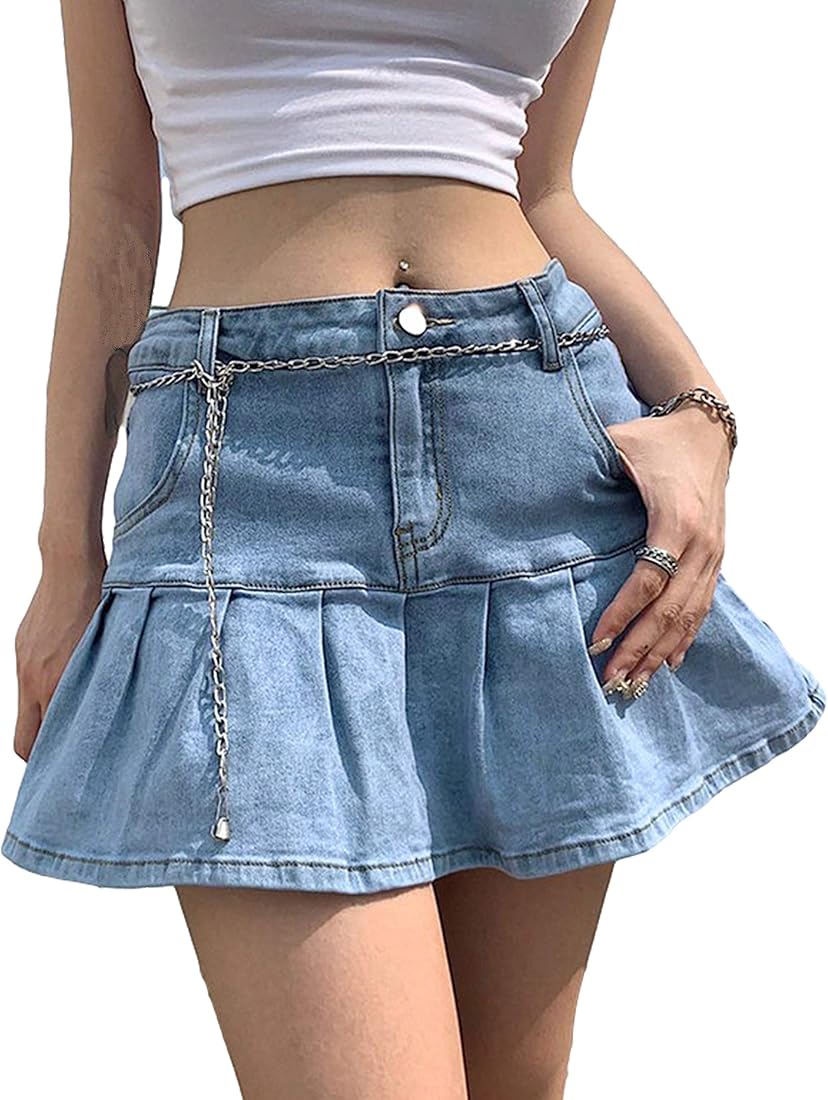 best denim mini skirts