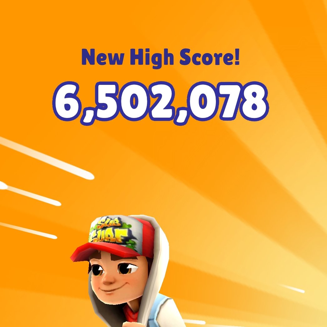 best score on subway surfers