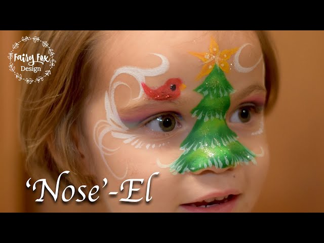 christmas tree face painting