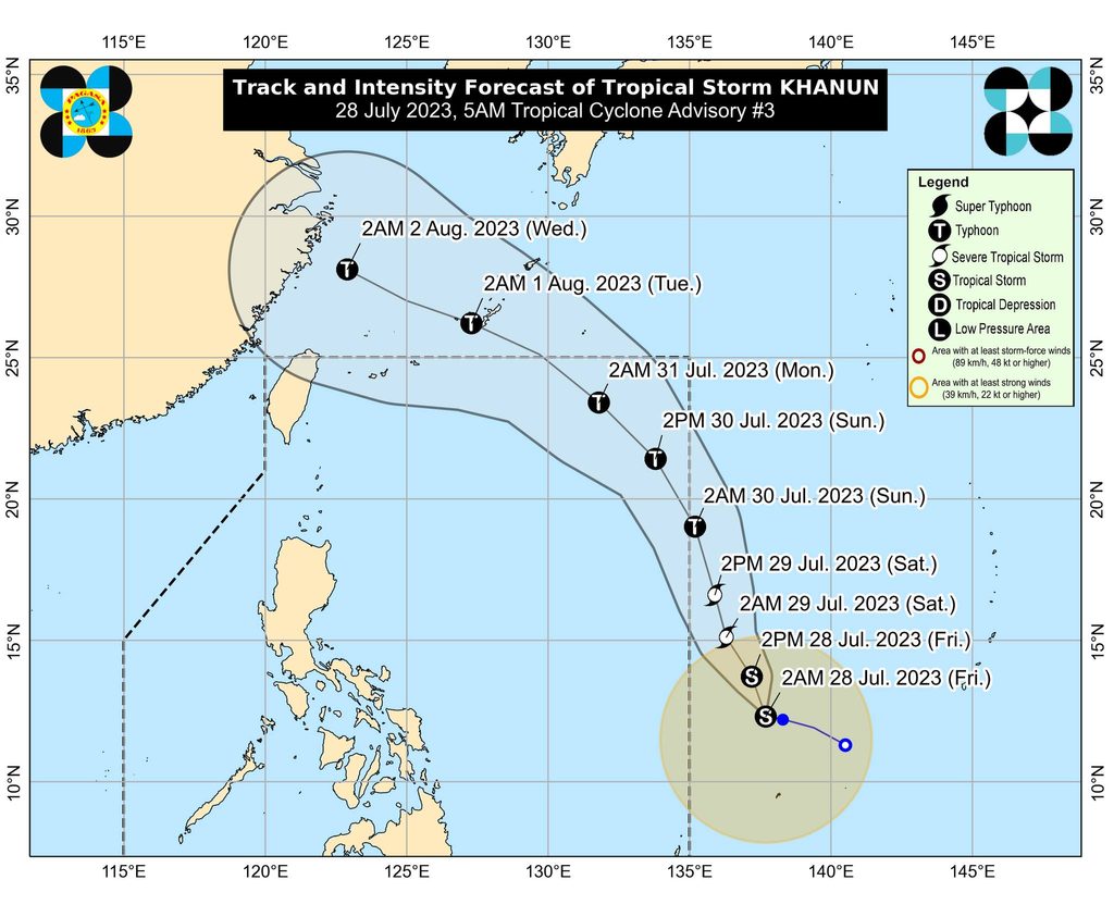 typhoon khanun track