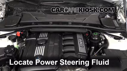 2011 bmw x3 power steering fluid location