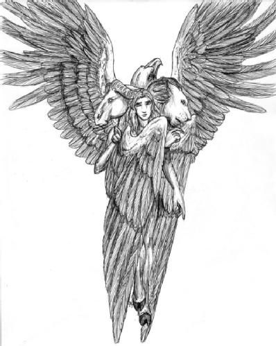 biblical cherubim drawing