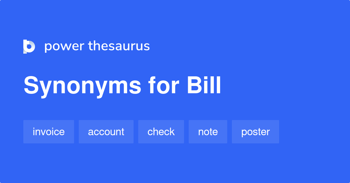 bill thesaurus