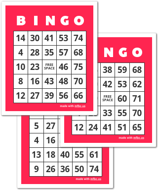 bingo game template free