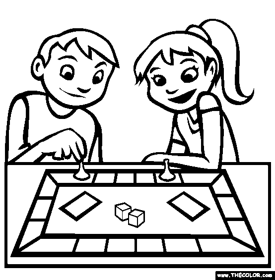 black and white games clipart