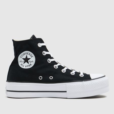 black high top converse size 5