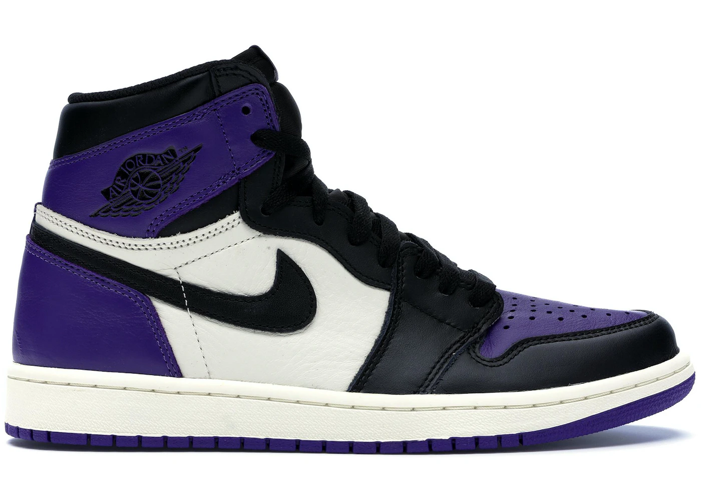 black purple air jordan