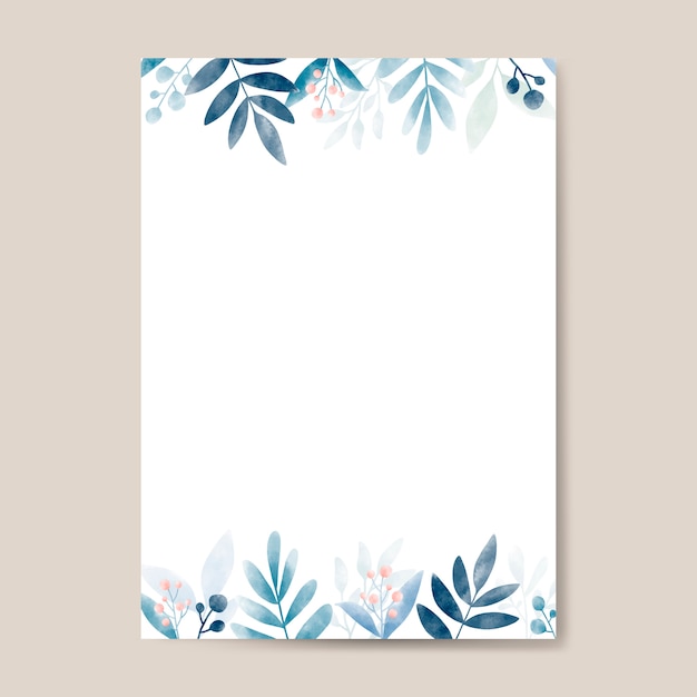 blank greeting card template