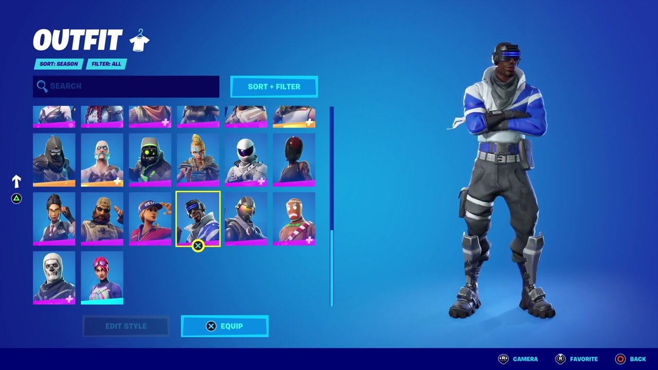 blue skins in fortnite