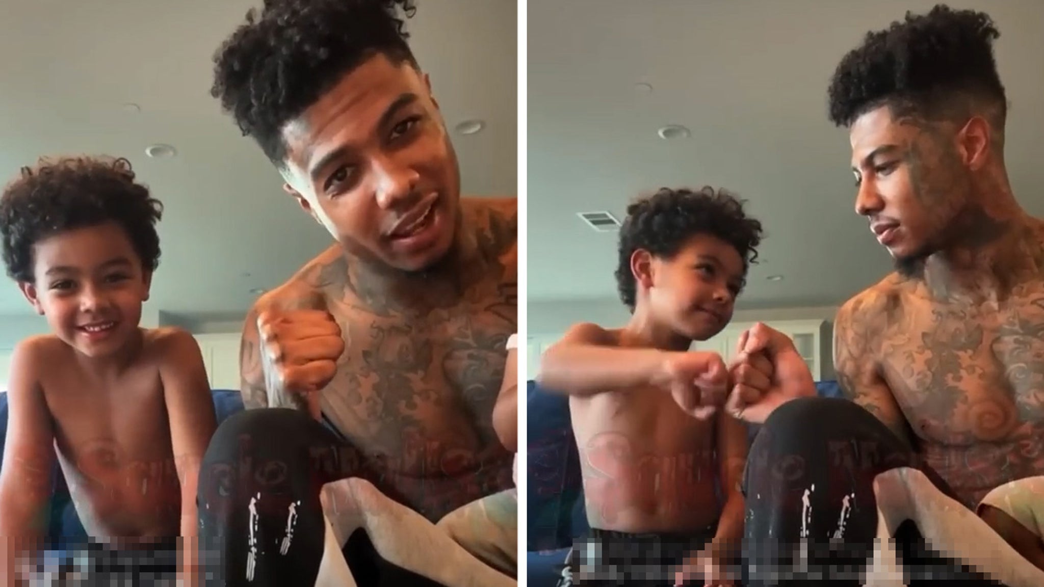 blueface expose his son