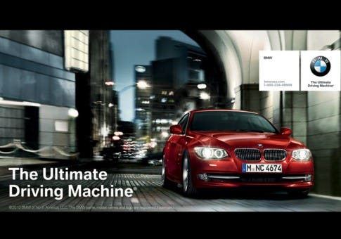 bmw tagline