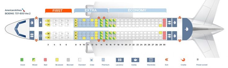 boeing 737-800 seat map