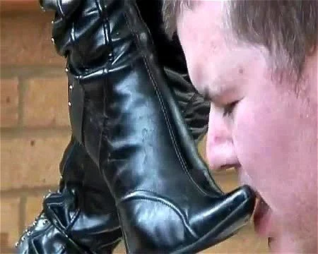 boots licking femdom