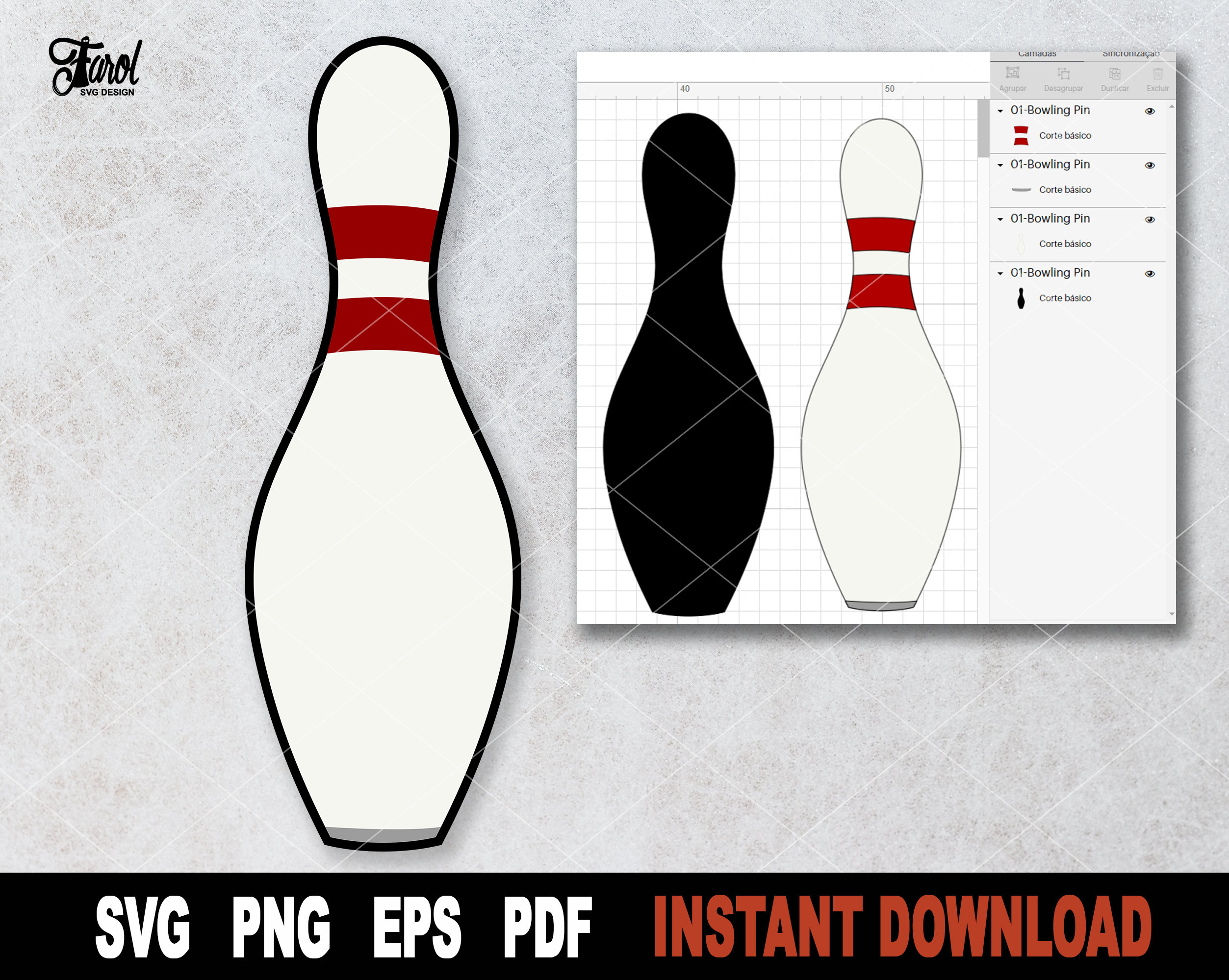 bowling pin silhouette