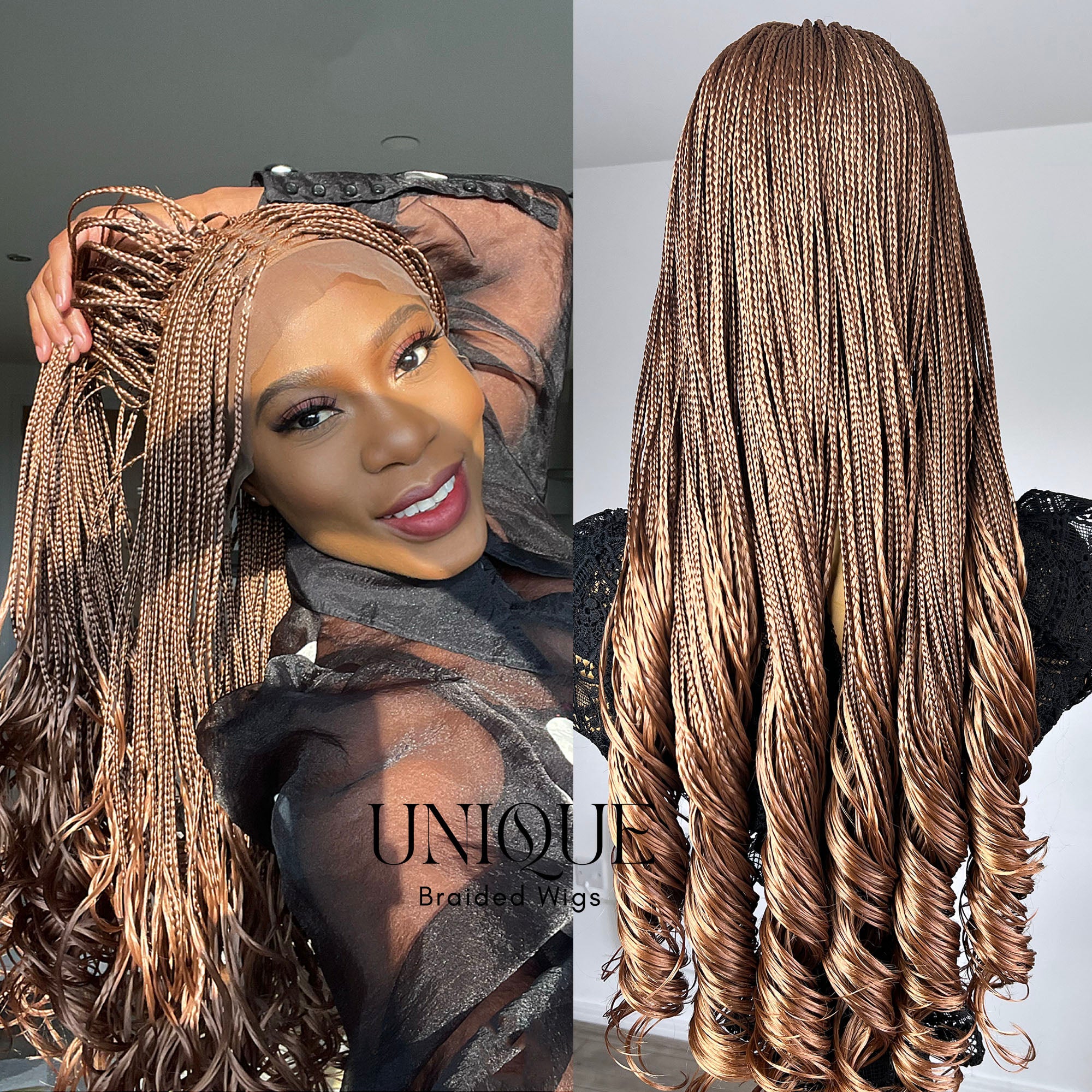 box braids with curls