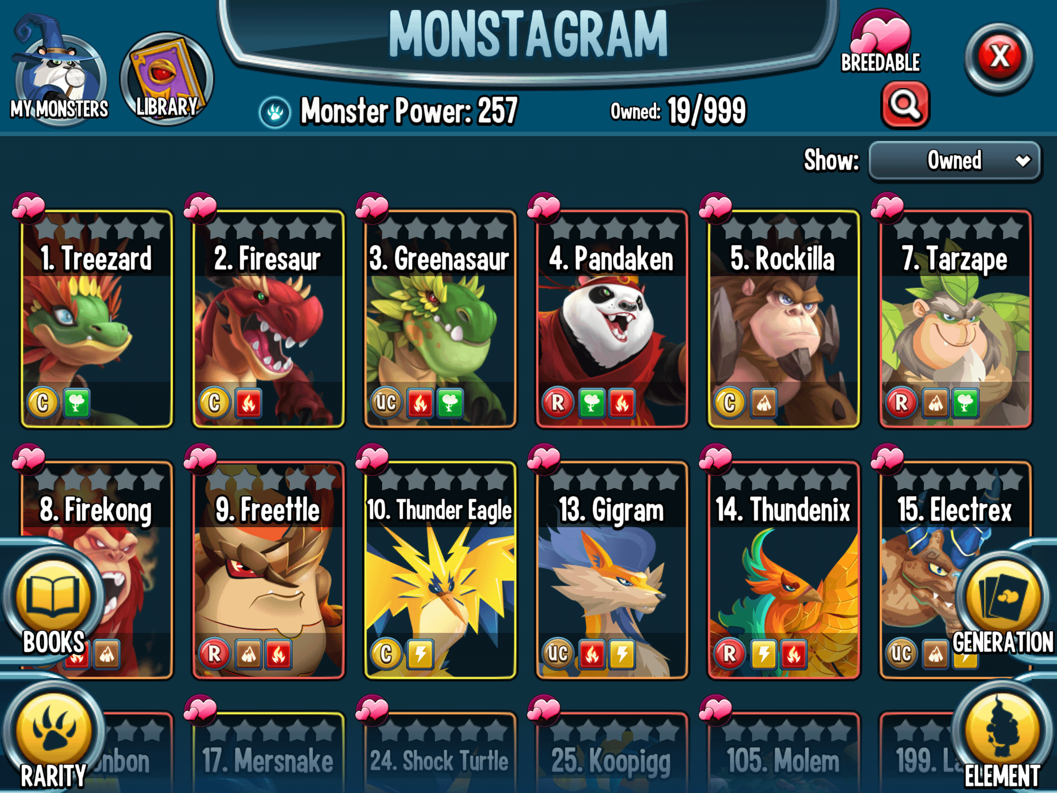 breeding for monster legends