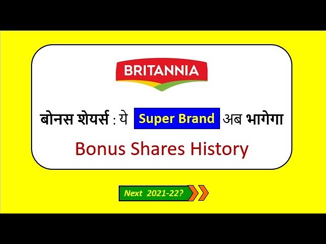 britannia share bonus history