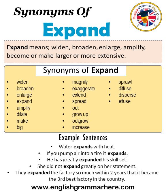 broadening synonym