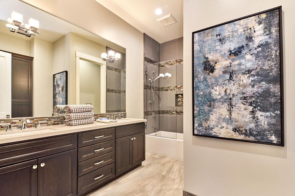 brown bathroom vanity