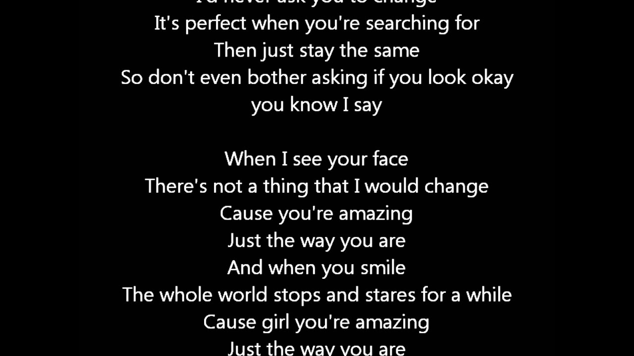 bruno mars amazing lyrics