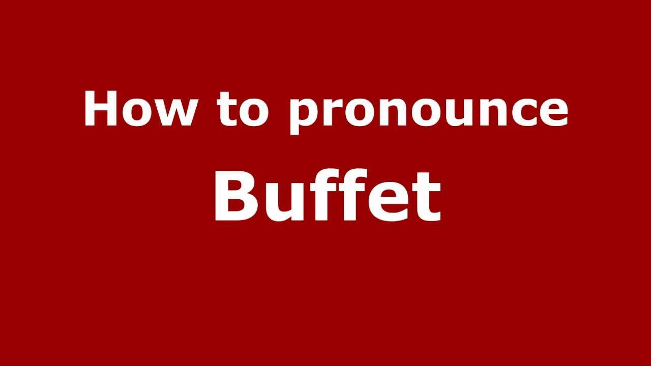 buffet pronounce