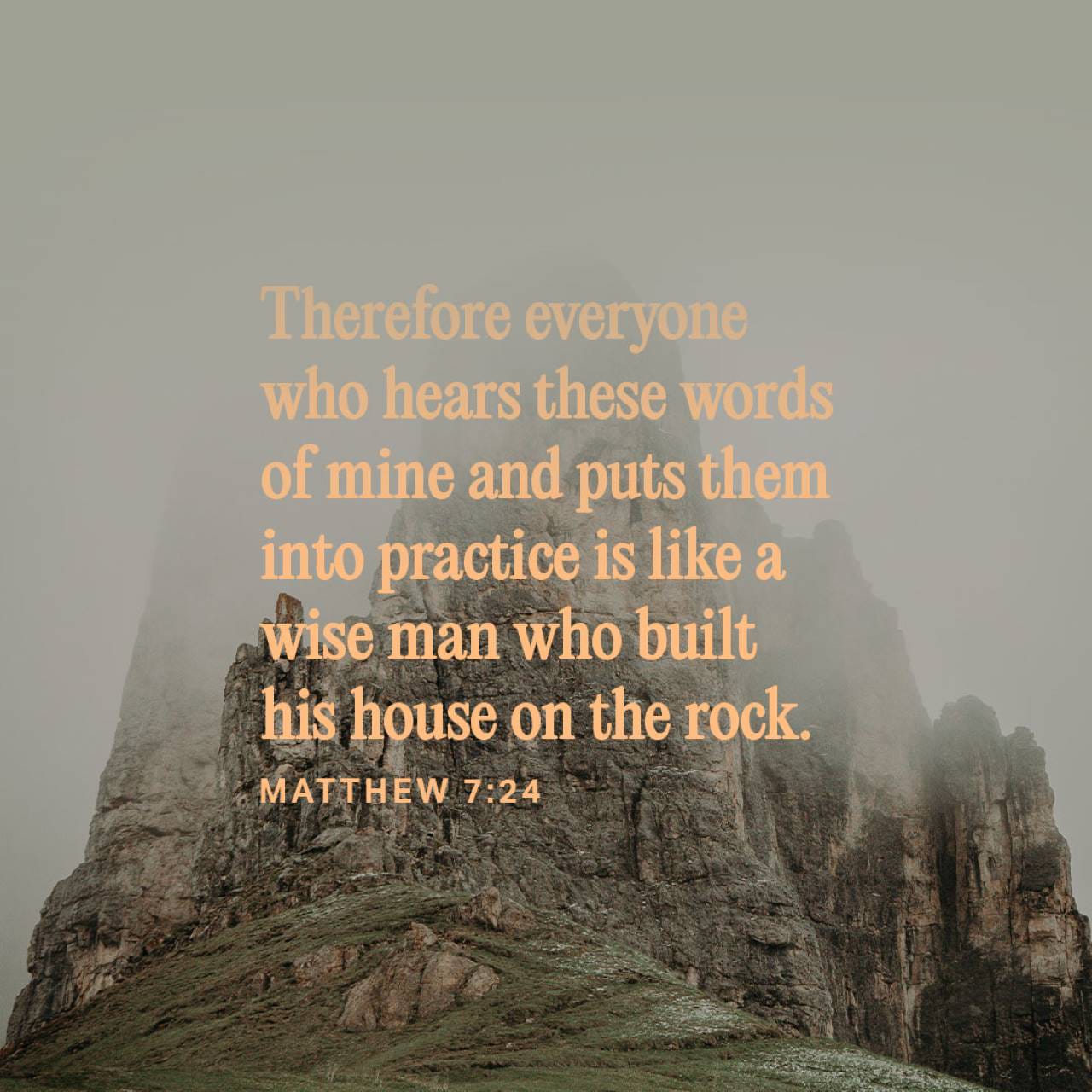 build your house on the rock kjv