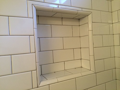 bullnose tile in shower