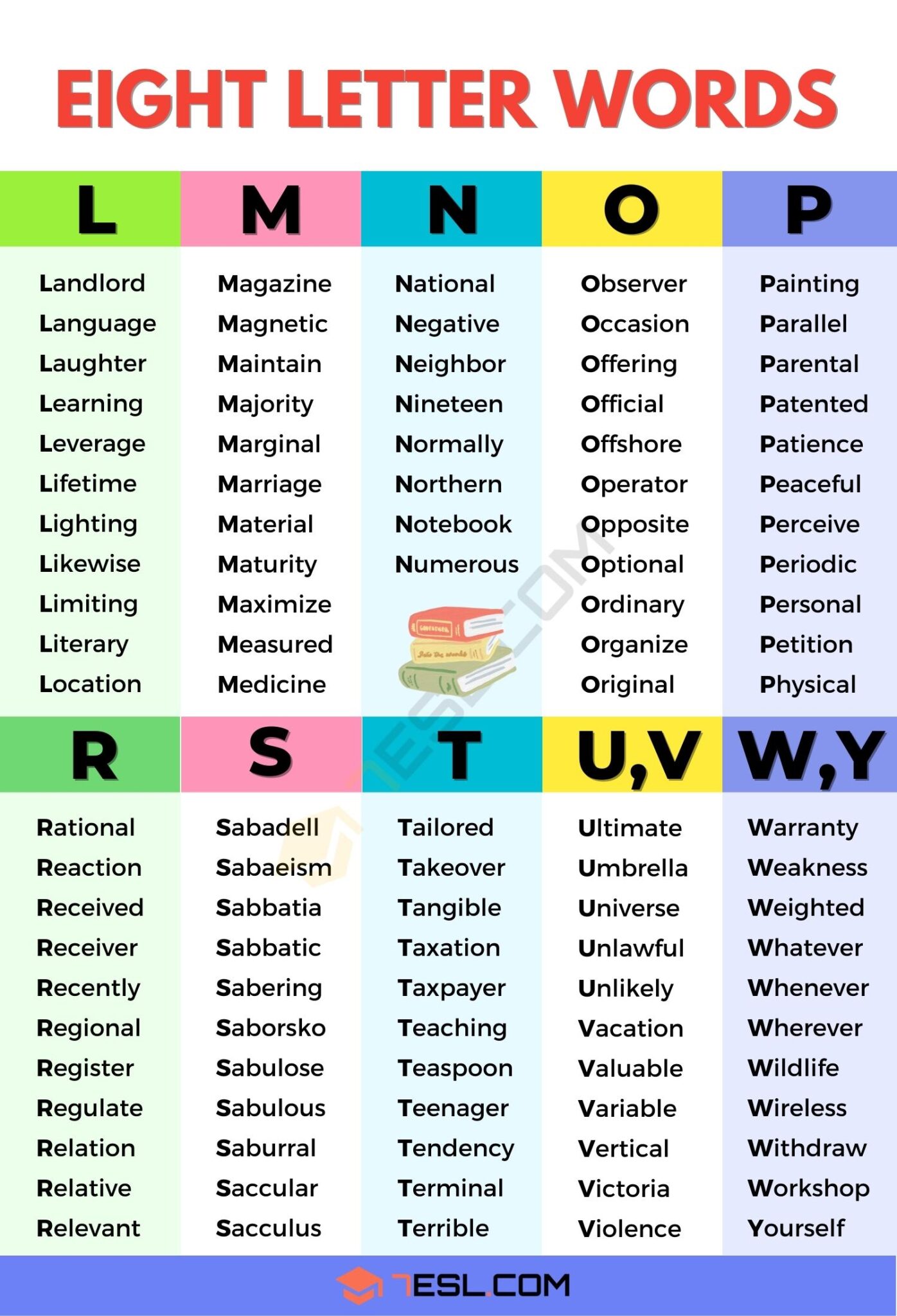 eight letter words using these letters