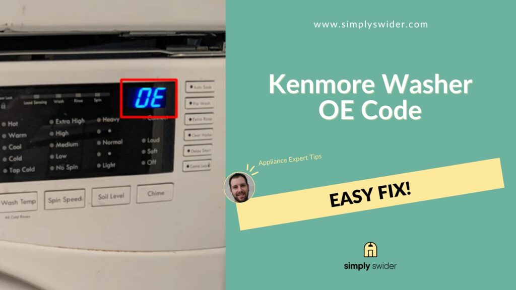 kenmore front load washer oe error code