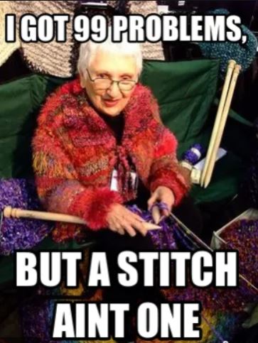 funny knitting memes