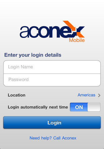 aconex log in