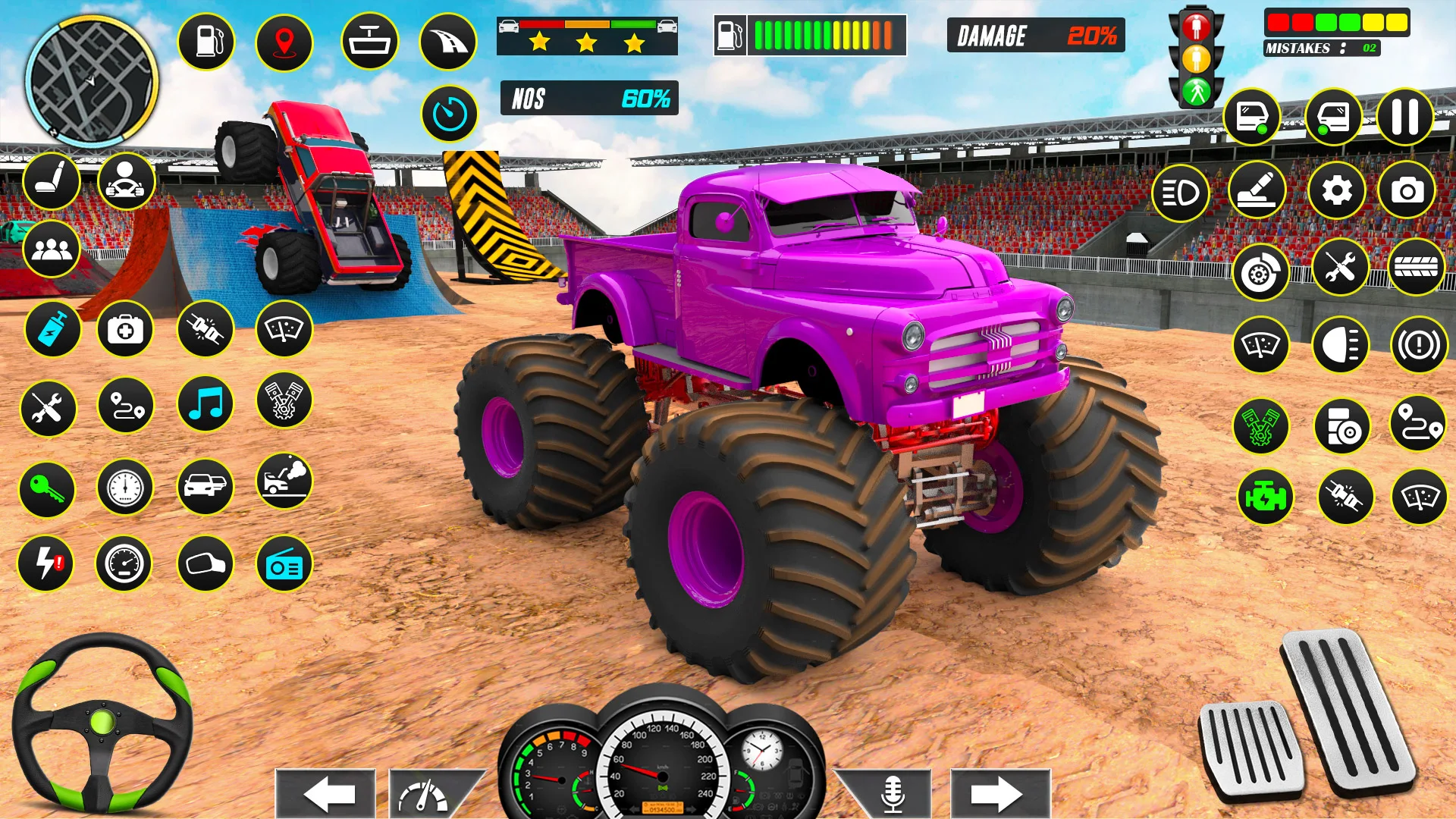 monster car games free download