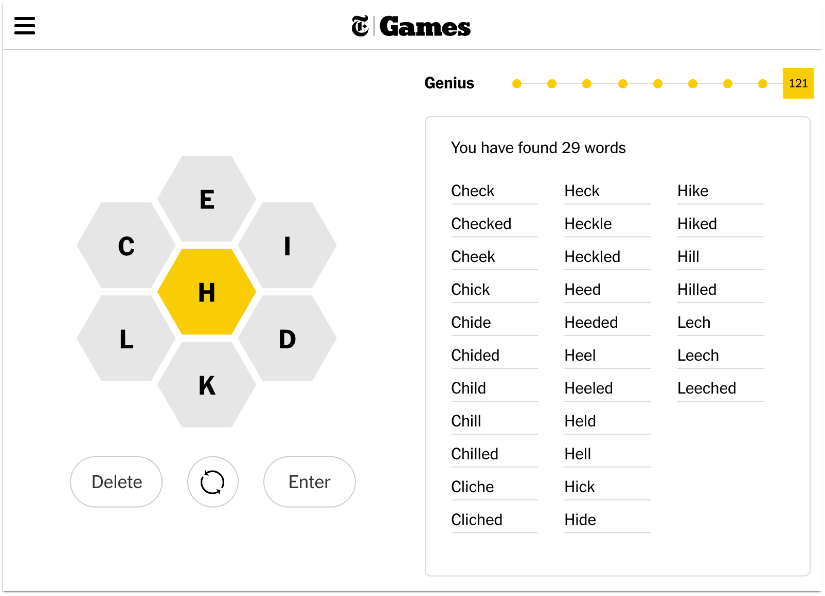 spelling bee ny times answers