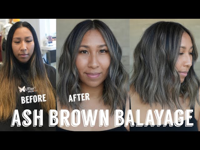 ash brown balayage