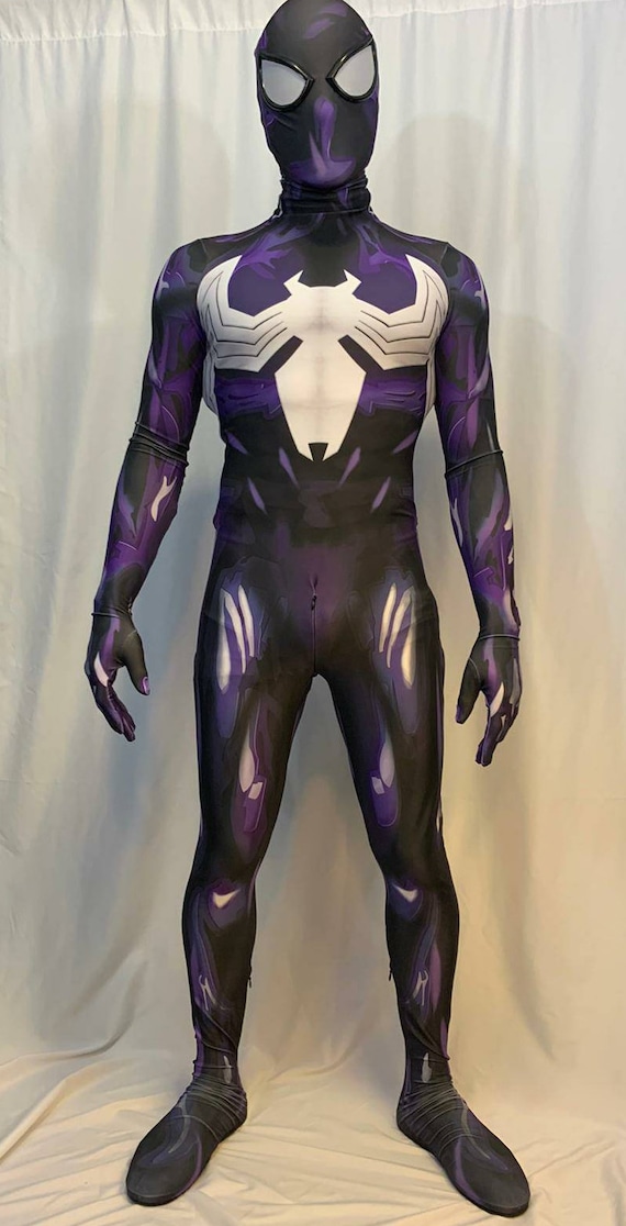 purple symbiote spider man