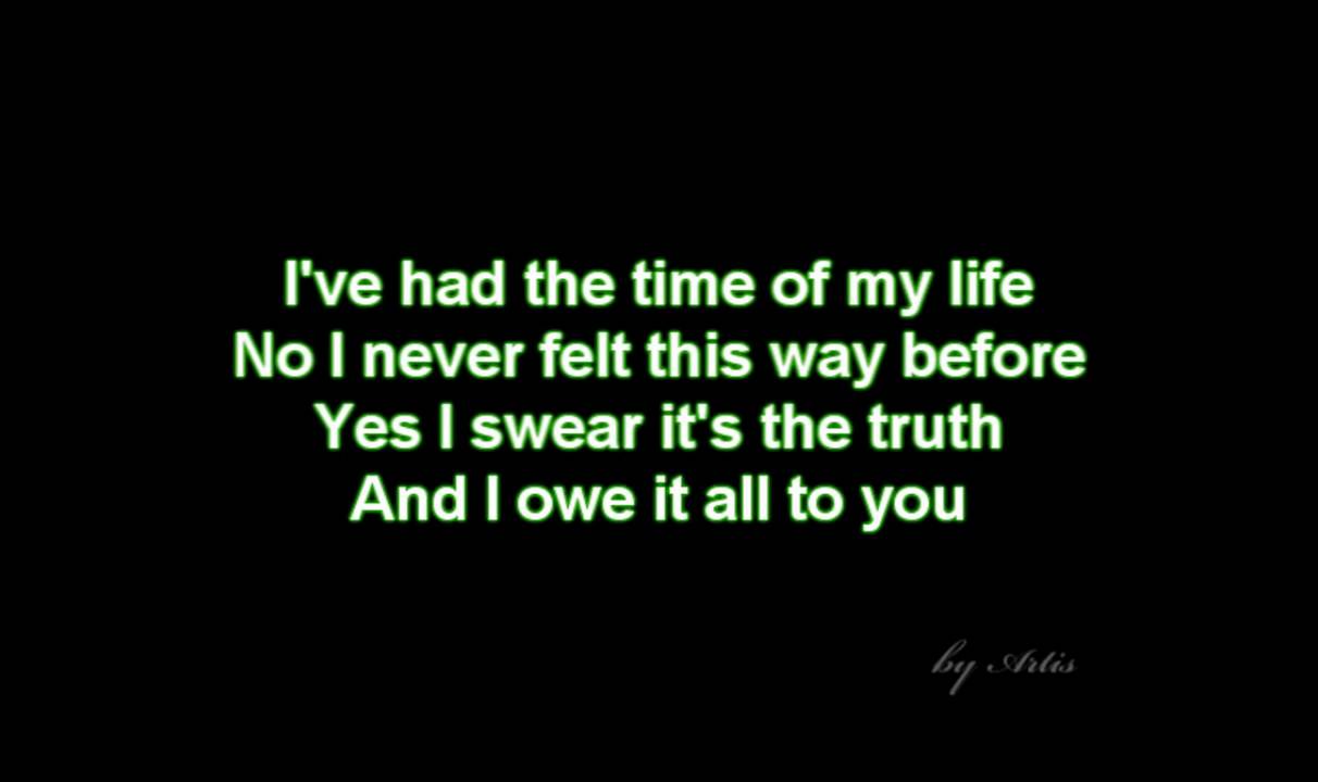 the time of my life lyrics