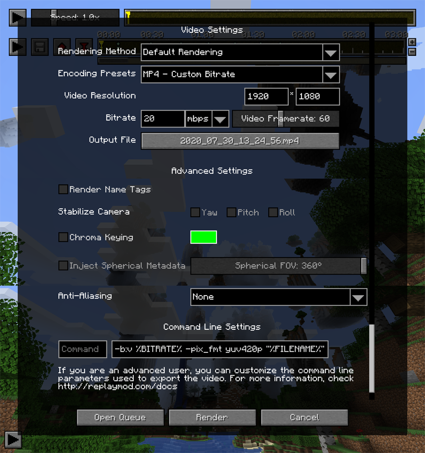 minecraft replay mod