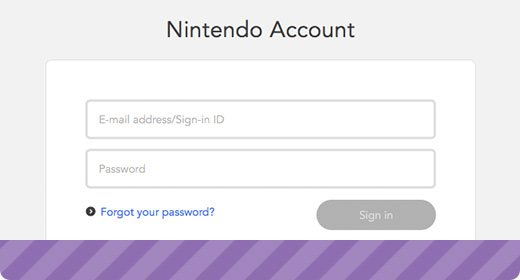 nintedo login