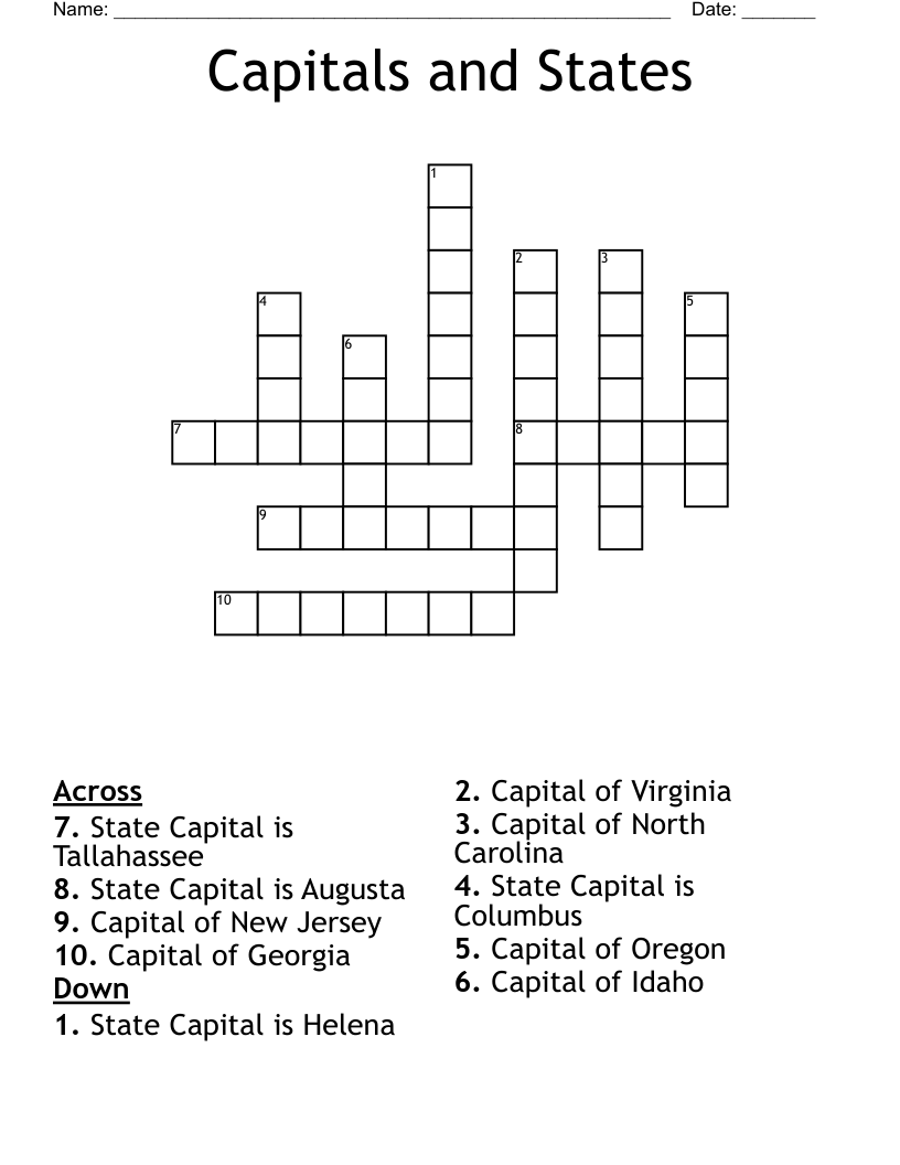 capital of georgia usa crossword clue