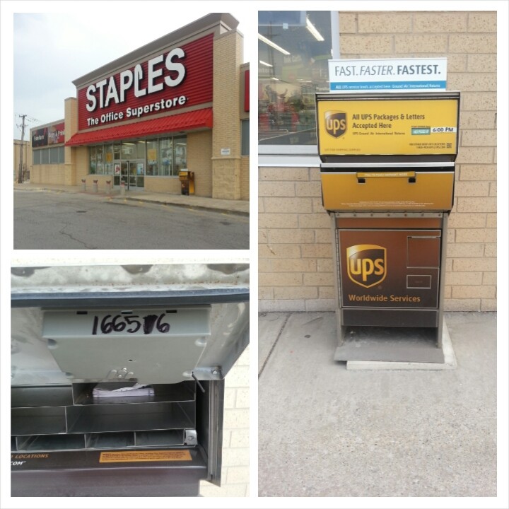 ups drop off staples